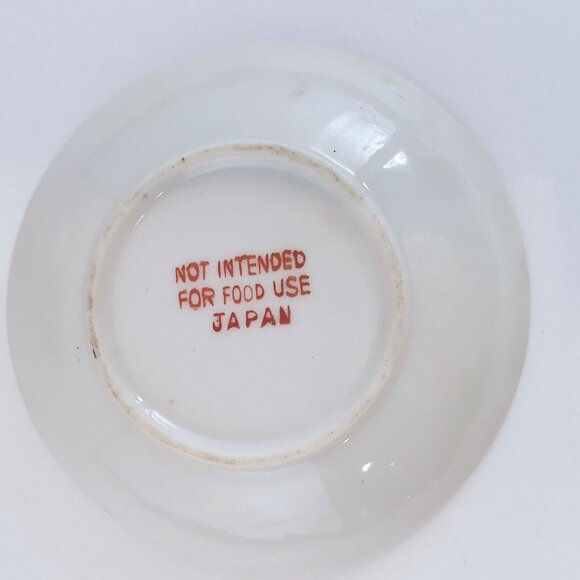 Vintage Cloisonne Enamel Floral Flowered Trinket Dishes 1960 Set of 2 Japan - Picture 4 of 4